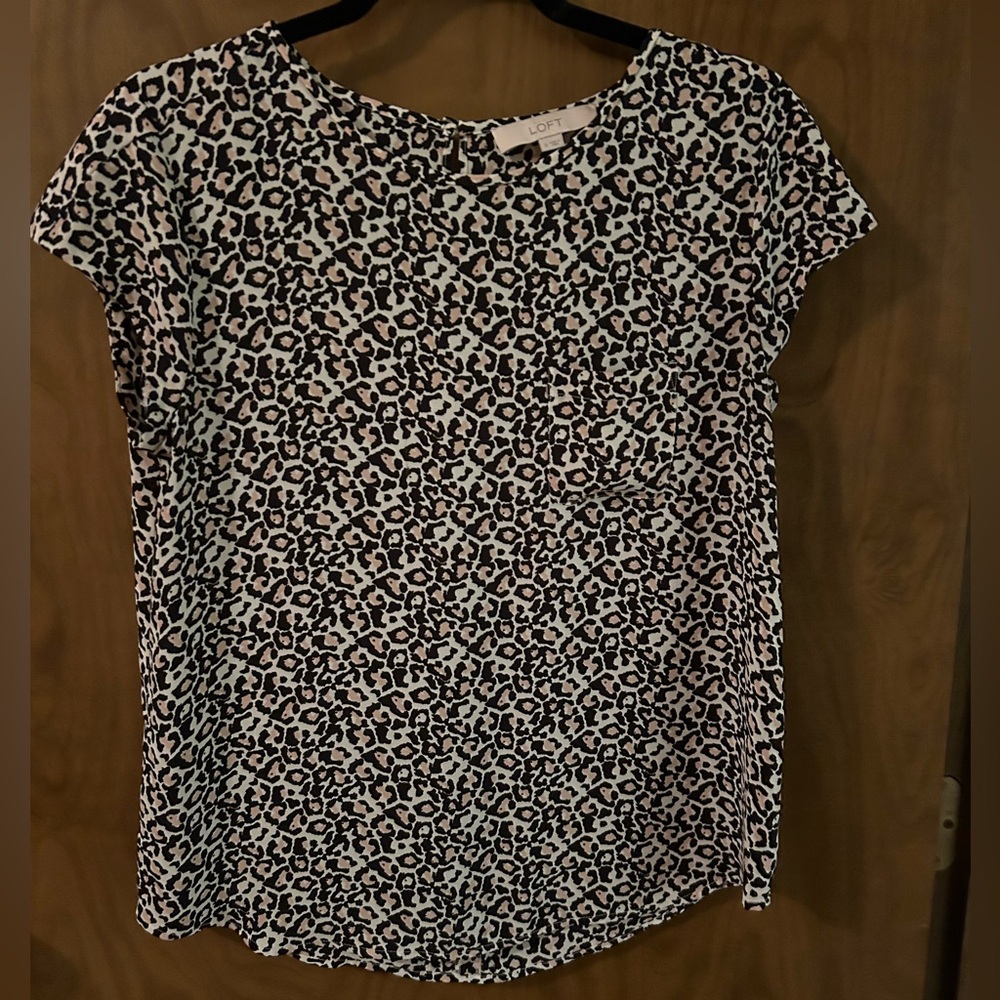 Women’s Loft Leopard Blouse